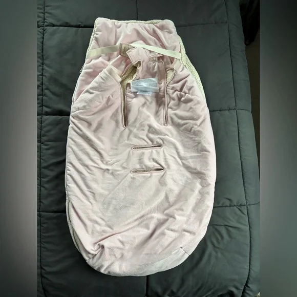 JJ COLE Toddler / Baby Large Bundle Me Cozy Pink and Cream Stroller Footmuff - Picture 5 of 5